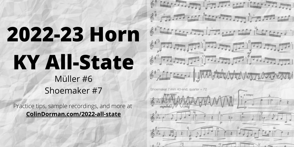 2022-23 Kentucky All-State Etudes