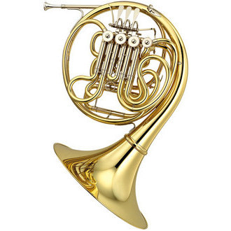 HBIAO French Horn Double French Horn Key of F/Bb Standard 4-Key for Students Beginners Adults w/Case 